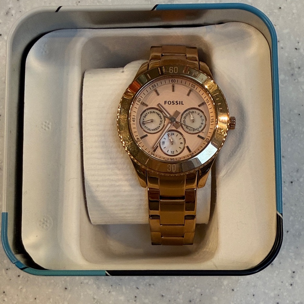 Fossil Rose Gold women’s Chronograph Watch